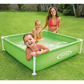 Детский каркасный бассейн Intex  122*122*30 см
