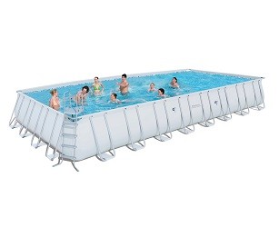 Большой каркасный прямоугольный бассейн Bestway 956х488х132 см
