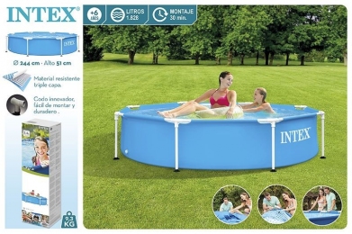 Каркасный бассейн Intex Metal Frame 244х51 см (Арт. 28205)
