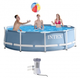 КАРКАСНЫЙ БАССЕЙН INTEX 305*76 С ФИЛЬТРОМ 26702/28202