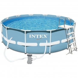 Каркасный бассейн Intex Prism Frame Pool 366х122см, (+фильтр, лестница)