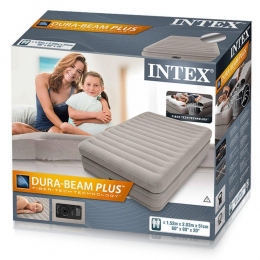 Надувная кровать Intex Prime Comfort Elevated Airbed 203 х 152 х 51 см