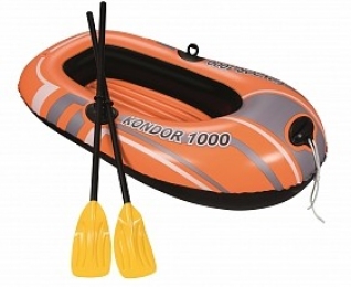 BW Надувная лодка Hydro-Force Raft155х93 см, с вёслами