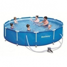 Каркасный круглый бассейн Bestway 305 Х 76 cм с фильтр-насосом 1249л/ч