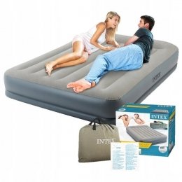 Надувная кровать Intex King Dura-Beam со встроенным насосом 203 х 152 х 30 см